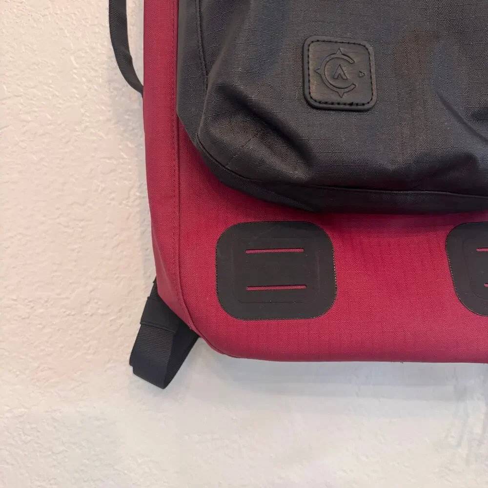 Cancha Pickeball Paddle Backpack Bag With Matching Day Bag Burgundy Black